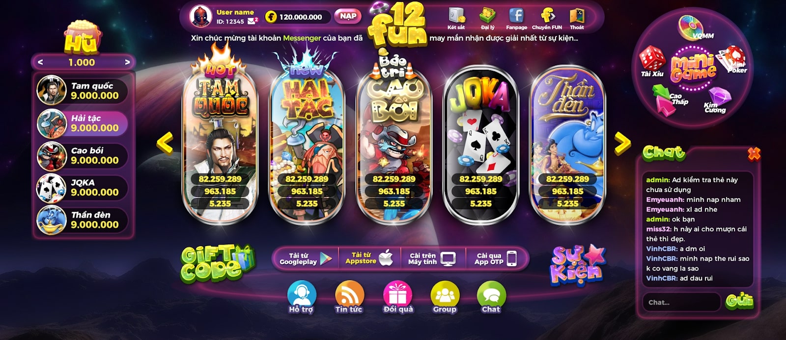 Đánh giá Game bài đổi thưởng 12 Fun