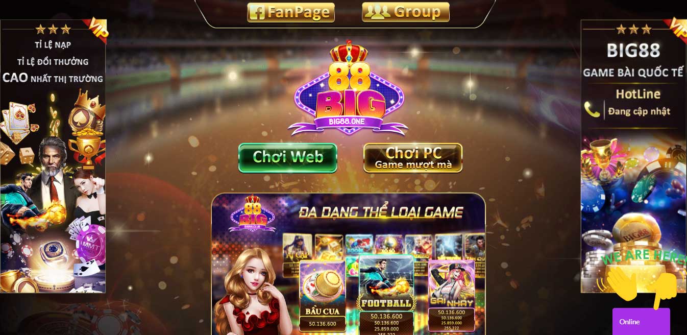 Hệ thống game của Big88