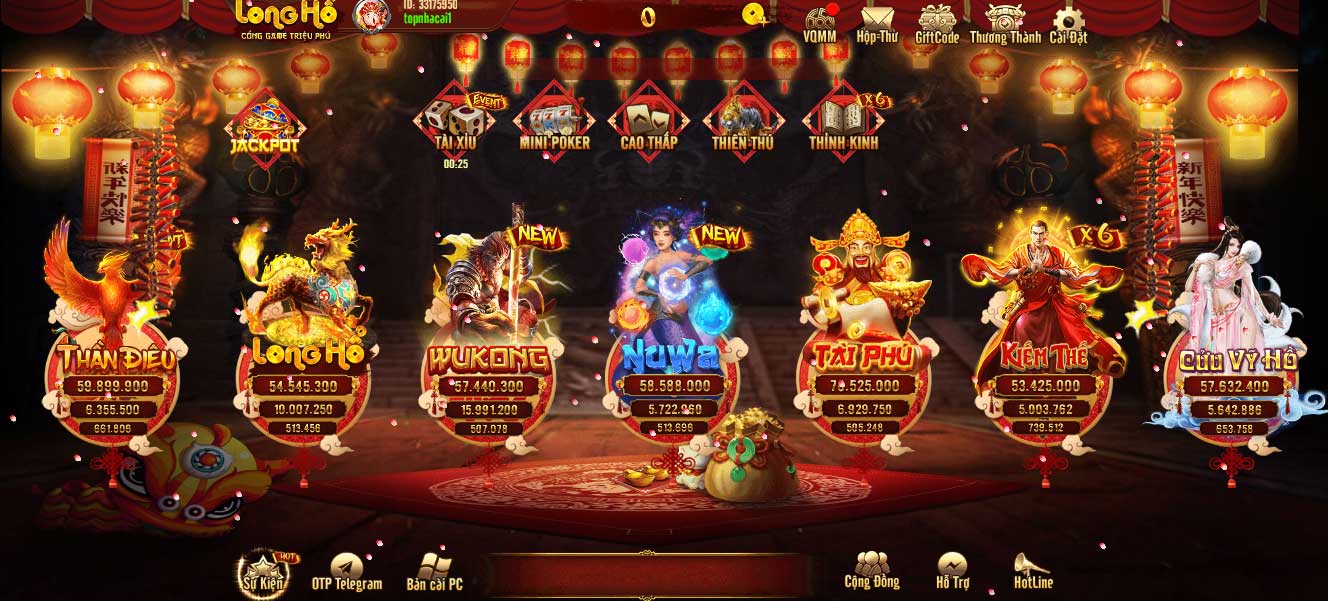 Long Hổ Club – Đẳng cấp game triệu phú