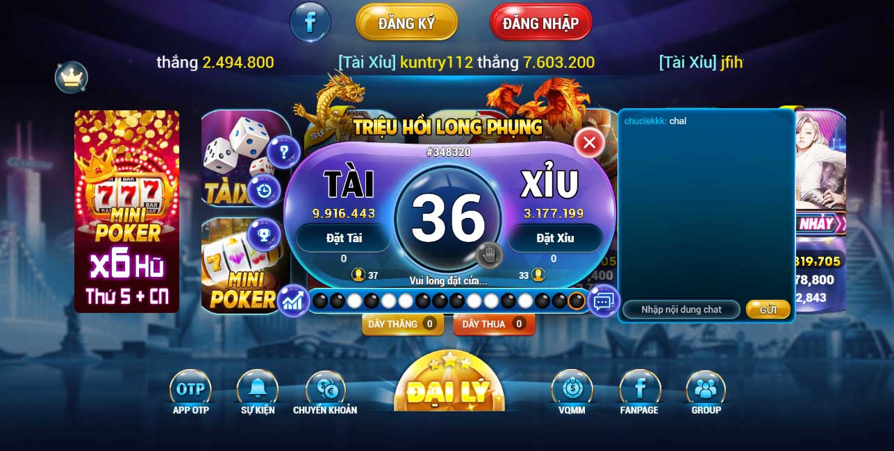 Hệ thống game đa dạng