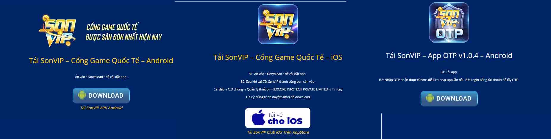 Tải Sonvip Club ios, android miễn phí – Chơi to thắng lớn